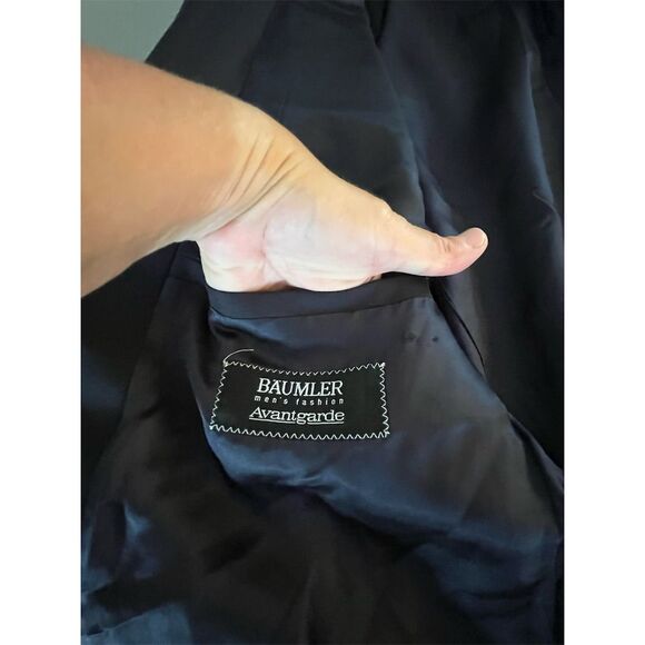 Baumler Men's Brown Blazer Size 40 Formal Two-Button - Picture 7 of 14